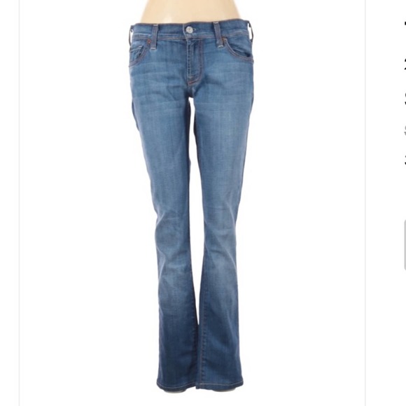 7 For All Mankind Denim - 7 for All Mankind Roxanne Blue Bootcut Jeans